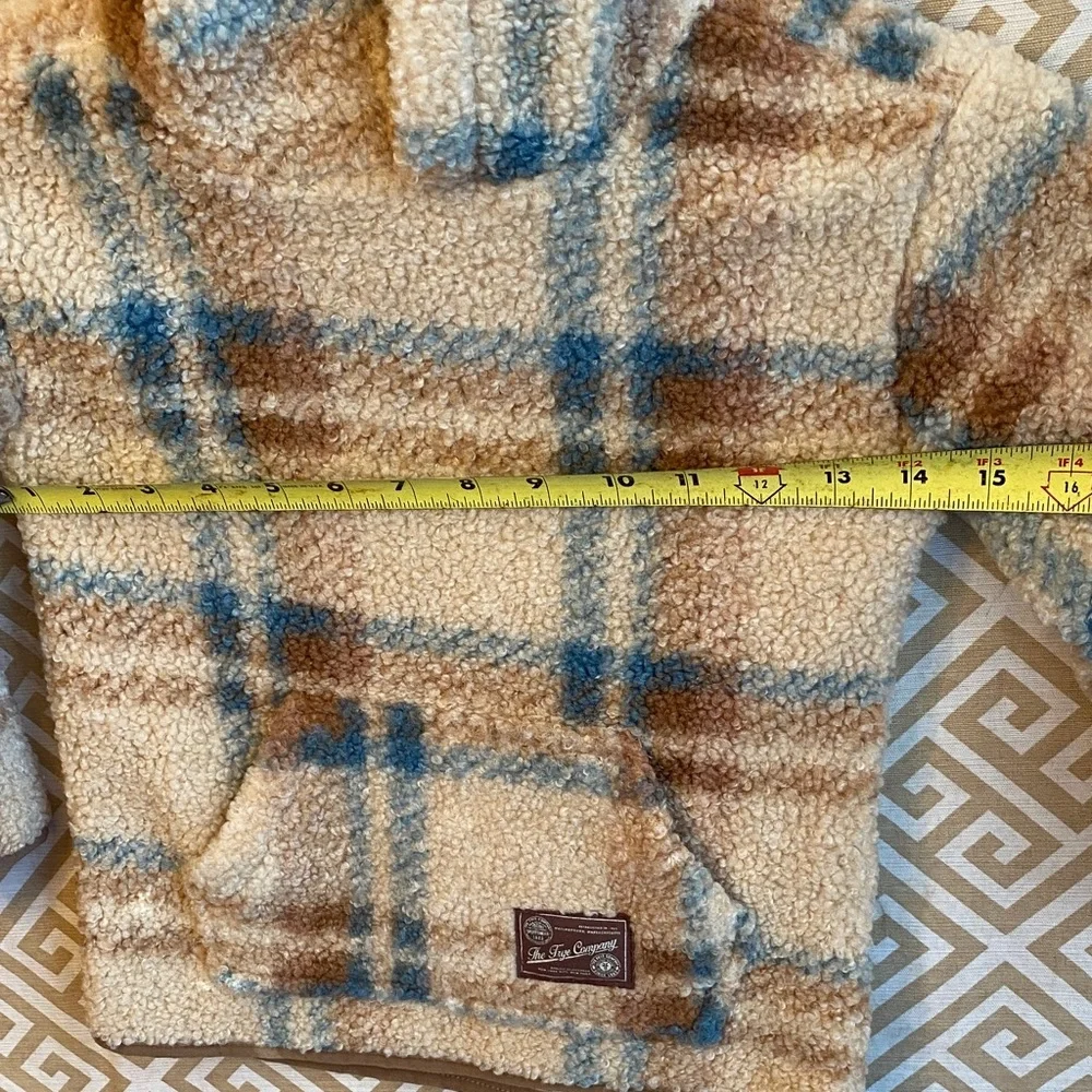Frye Cream and Blue Sherpa Jacket
